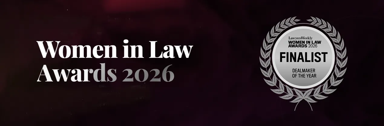 Women in Law Finalist 2026 News Banner