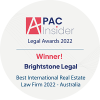 APAC Insider Real Estate Firm of the Year Award 2022
