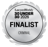 Lawyers Weekly 30 under 30 Criminal Finalist 2026